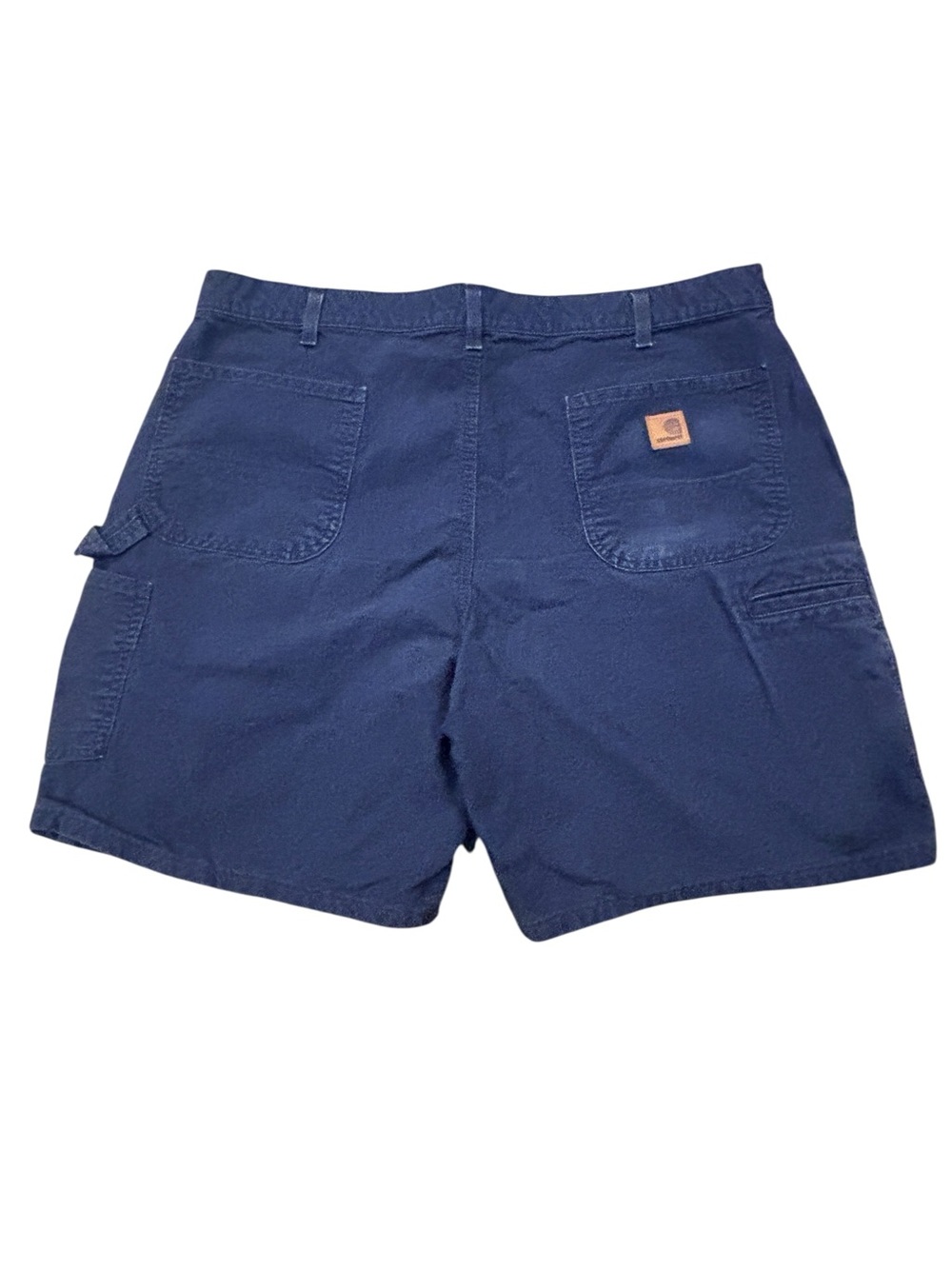 Carhartt Navy Blue Carpenter Work Shorts Utility Canvas Vintage Style